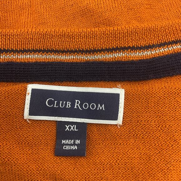 Classic Orange V-Neck Sweater by Croft & Barrow - Picture 3 of 5